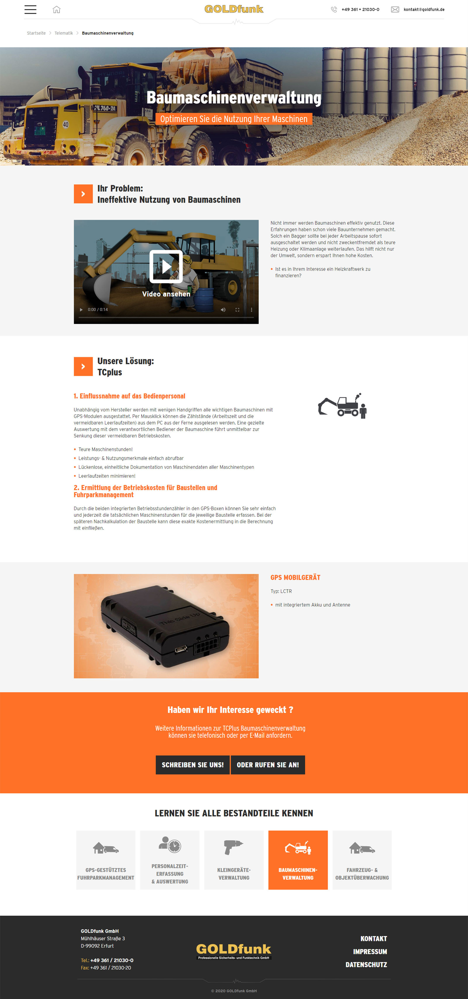 Goldfunk Website Screenshot 2